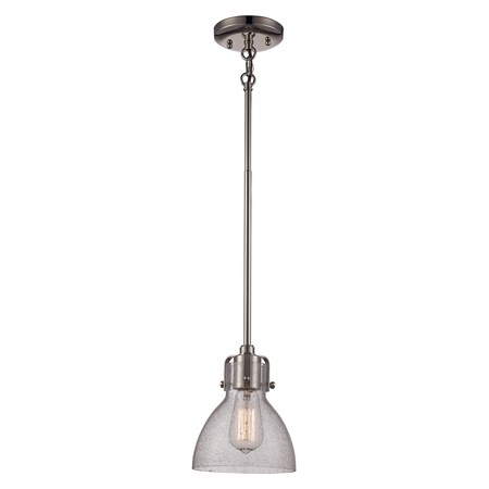 Trans Globe 1Lt Pendant-Seeded Dome Sml-Pn PND-2068 PN